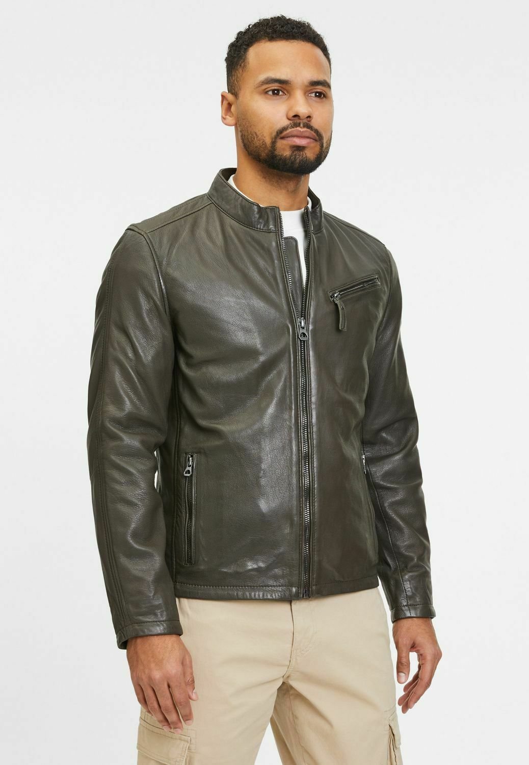 Lederjacke oliv herren Clearance